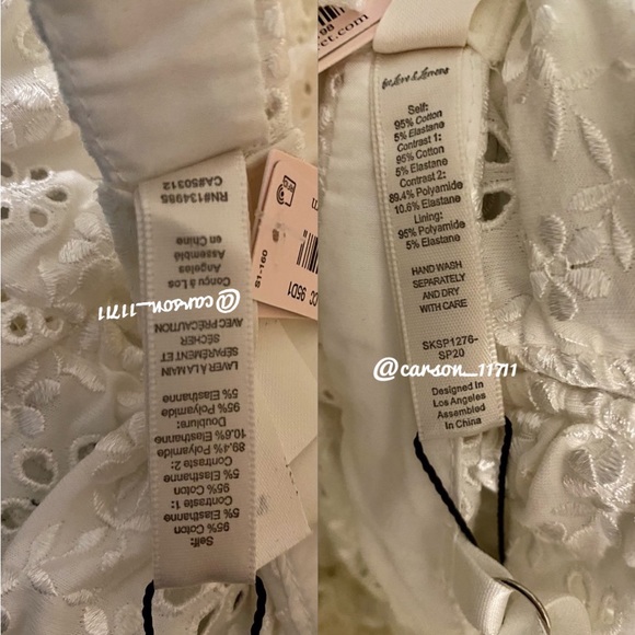 NWT For Love & Lemons Sophie Eyelet Mini Dress S - Picture 11 of 15